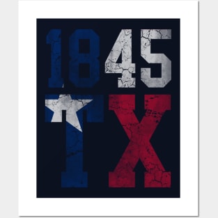 1845 Flag of Texas Posters and Art